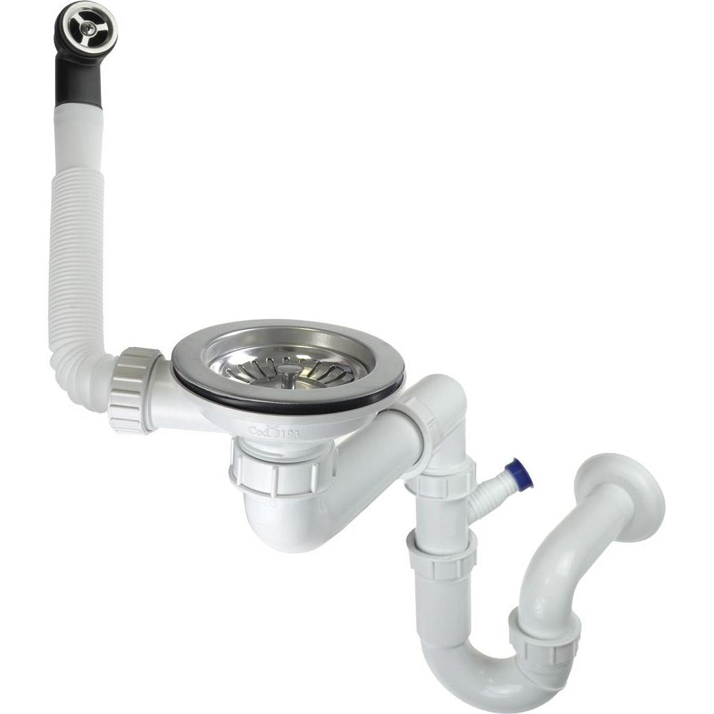 Deante, Sifone, Siphon für 1-Becken Granitspüle - Space-Saver