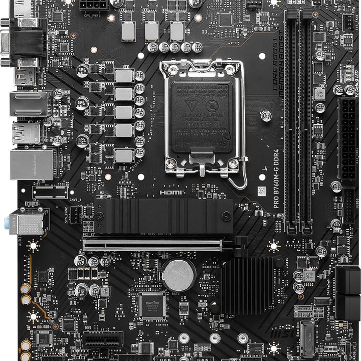Produktbild MSI MB PRO B760M-G DDR4 (B760,S1700,mATX,Intel) (LGA 1700, Intel B760, uATX)