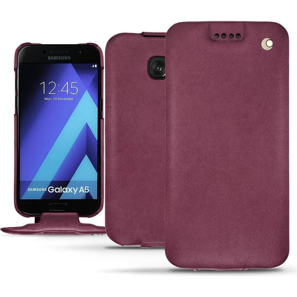 Noreve Lederschutzhülle vertikal (Samsung Galaxy A5 (2017)), Smartphone Hülle, Violett