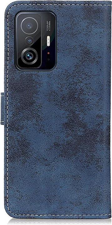 Produktbild Cover-Discount Xiaomi 11T - Vintage Etui Wildleder Optik dunkelblau (Xiaomi 11T Pro, Xiaomi 11T)
