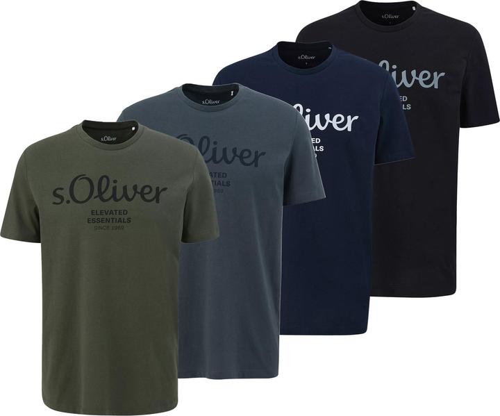 Image du produit S.Oliver T-Shirt Casual Bequem sitzend Logo T-Shirt (L)