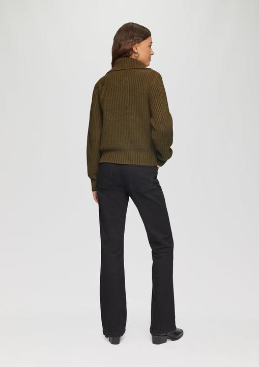 Produktbild S.Oliver Strickpullover Strickpullover mit Troyer-Kragen (XL)