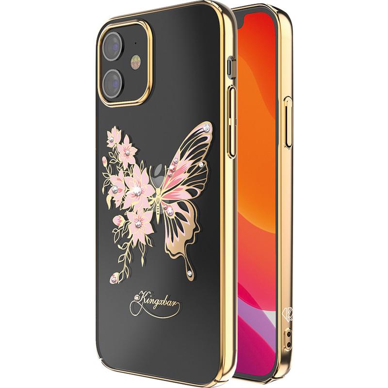 Thumbnail - Kingxbar Butterfly Series (Apple iPhone 12 Pro Max), Smartphone Hülle, Gold, Transparent
