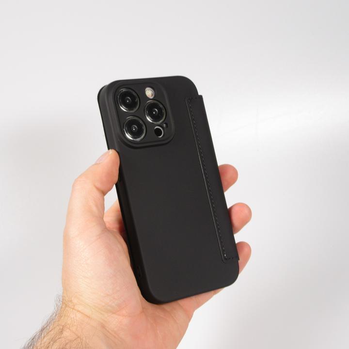 Image du produit PhoneLook Fourre Flip silicone souple avec surface lisse et mate (Apple iPhone 15 Pro)