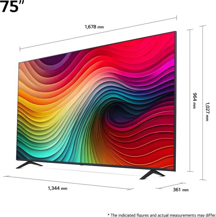 Image du produit LG 75NANO81T6A (75", NANO81, LCD, 4K, 2024)
