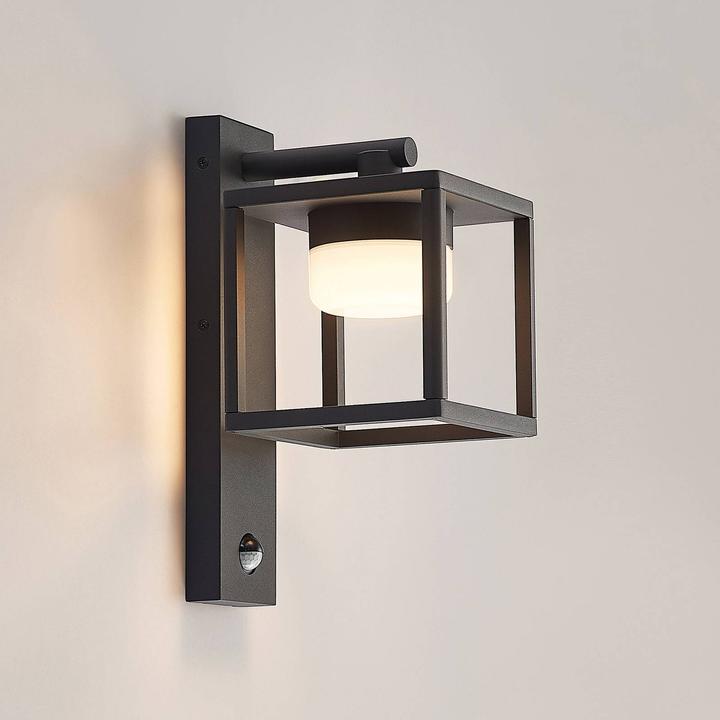 Image du produit Lucande Applique murale d'extérieur Timio, downlight, capteur (GX53, IP44)