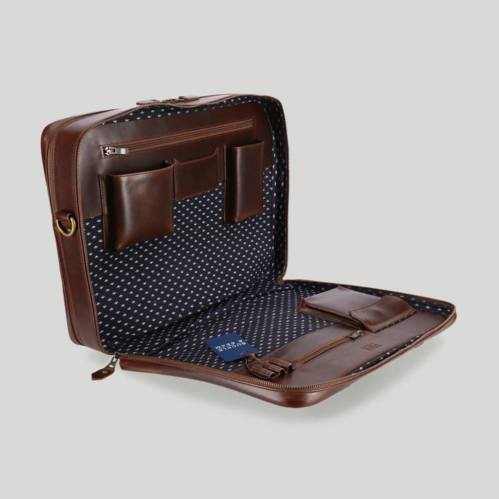 Actual product image Buckle & Seam Briefcase Sierra Brown/Dots