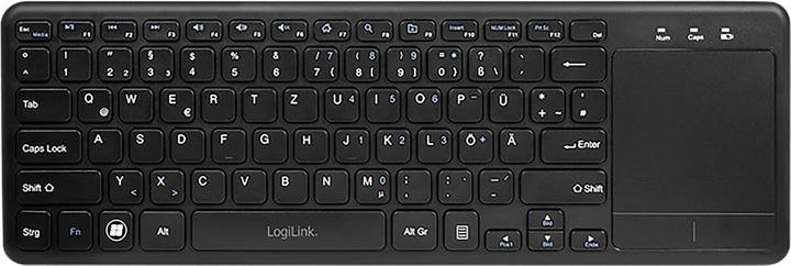 Actual product image LogiLink Wireless keyboard with touchpad, 2.4 GHz, black (DE, Wireless)