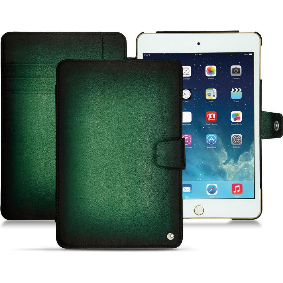 Noreve Lederschutzhülle Wallet (iPad Mini 5), Tablet Hülle, Grün