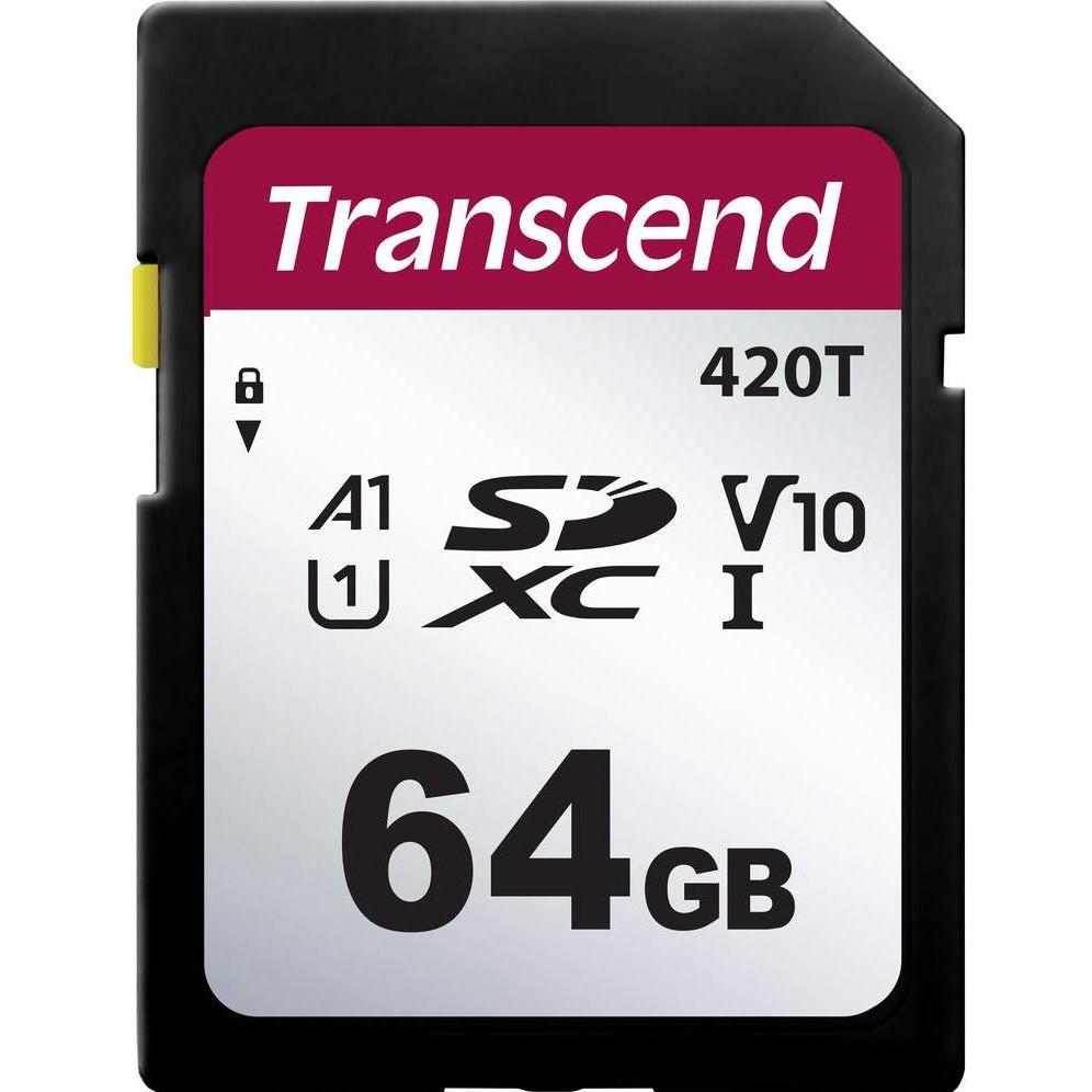 Transcend Flash-Speicherkarte (64 GB, SDXC, U1, UHS-I), Speicherkarte