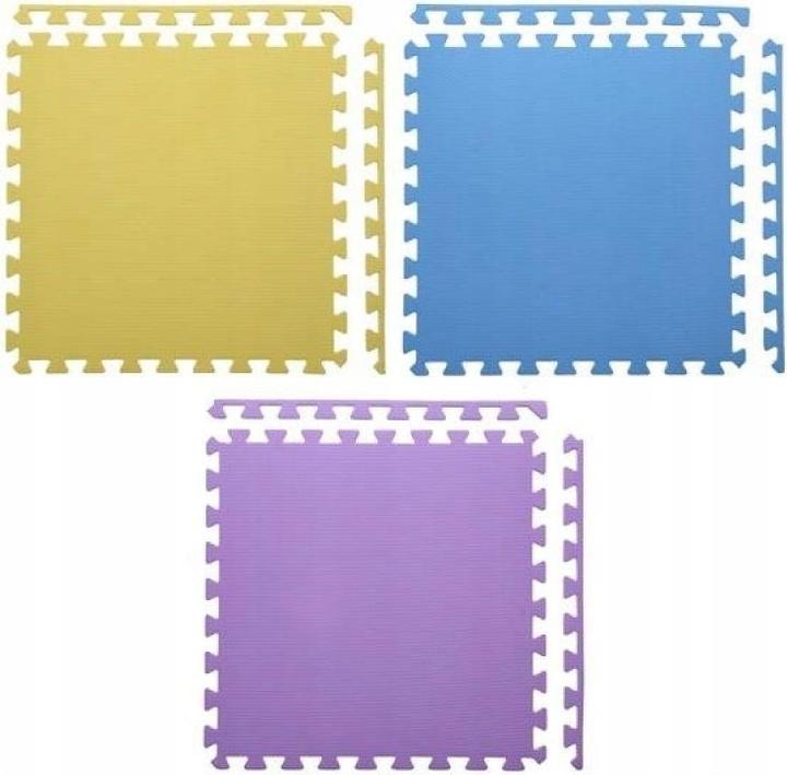 Actual product image One Fitness Mata ochronna MP10 180 cm x 180 cm x 1 cm wielokolorowa (10 mm)