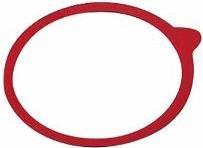 Actual product image Weck Rubber sealing ring Ø 12 cm, 10 pieces, Red (10 pcs., 0.43 l)
