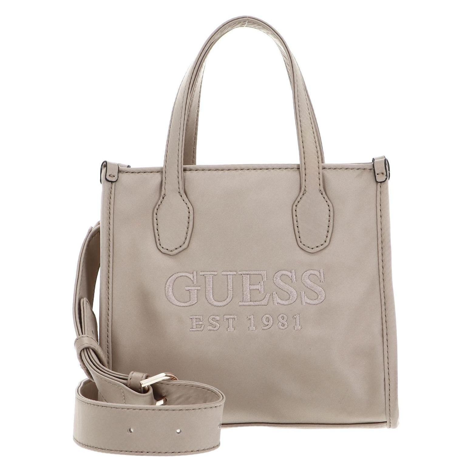 Guess, Damen, Handtasche, Silvana 2 Compartment Mini Tote, Beige