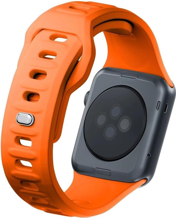 Immagine prodotto 3MK Cinturino in silicone pomarańczowy/ arancione dla Apple Watch 38/40/41mm (Acciaio inossidabile, Silicone)
