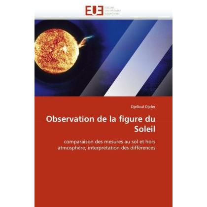 Observation de la figure du Soleil, Fachbücher von Djelloul Djafer