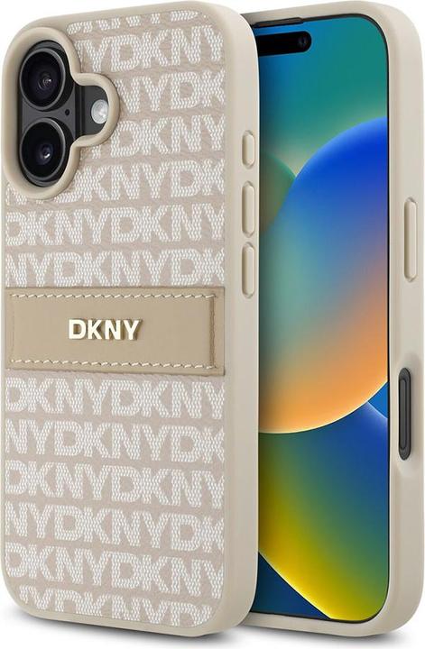 Produktbild DKNY Repeat Pattern Tonal Stripe Backcover (Apple iPhone 16)
