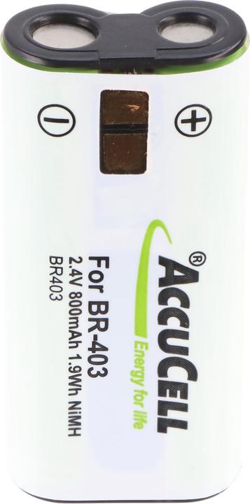 Image du produit AccuCell Akku olympus ds-2300, -3300, -4000, br-403 (Batterie de l'appareil photo)