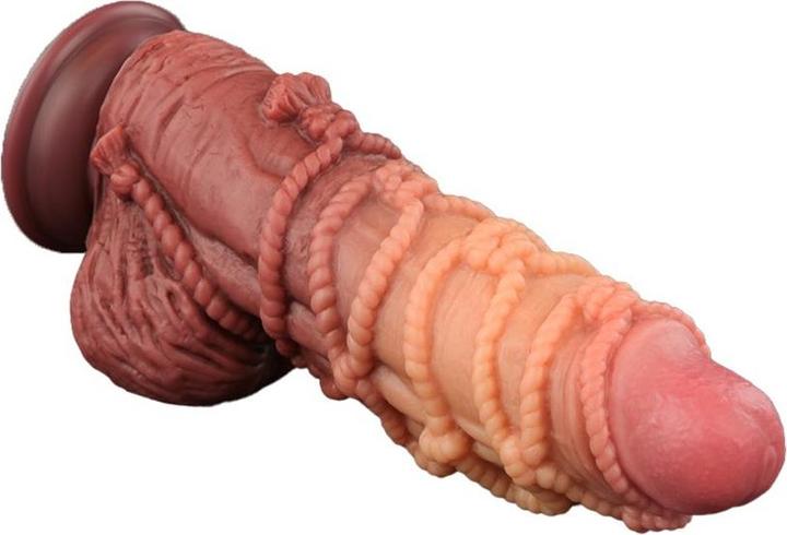 Image du produit Lovetoy Gode extrême avec motif de corde 24 cm