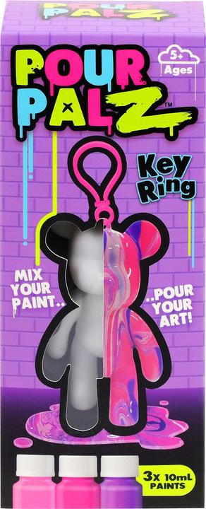 Produktbild Pour Palz DIY Mini Paint Bear w/keychain, ast.4, CDU