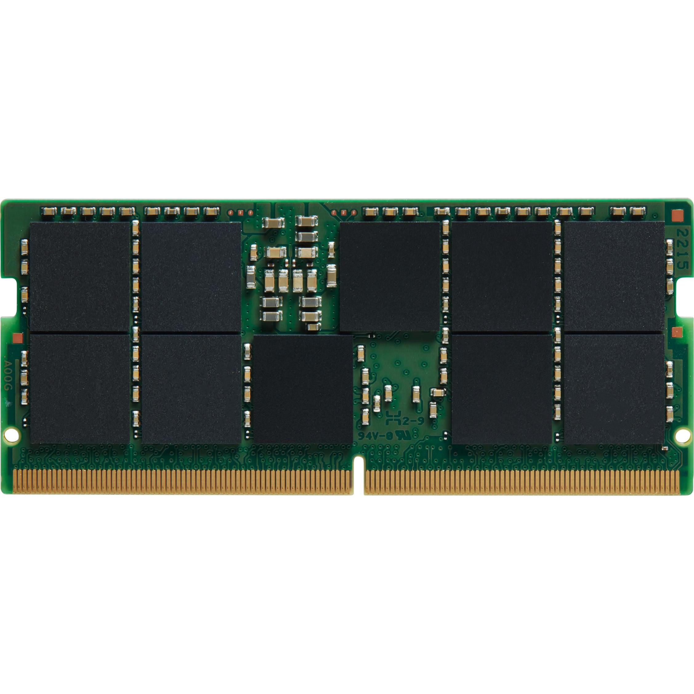 Kingston 48GB 5600MT/s DDR5 ECC CL46 SODIMM 2Rx8 Hynix M (1 x 48GB, 5600 MHz, DDR5-RAM, SO-DIMM), RAM, Grün