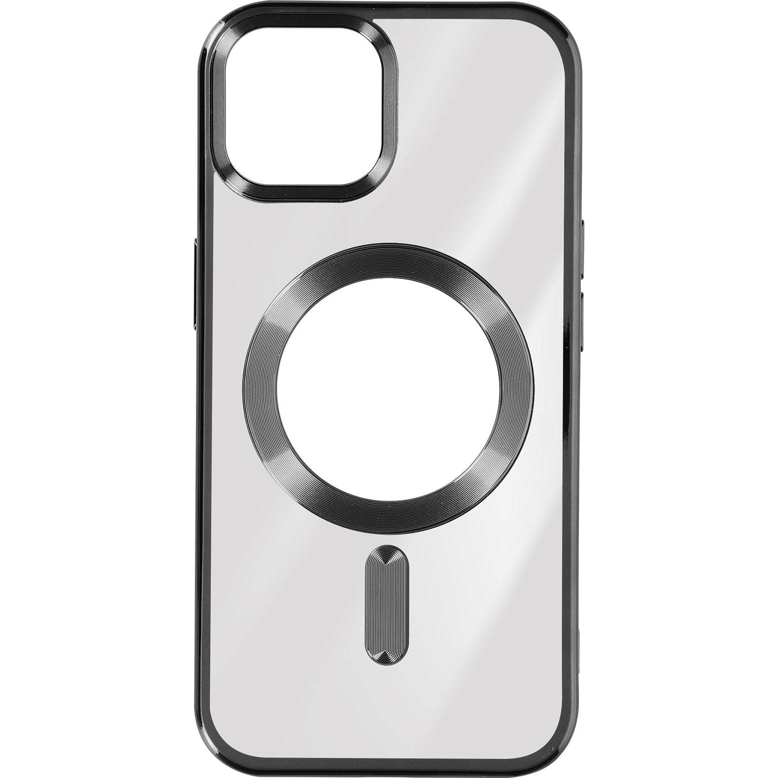Avizar Chrom Handyhülle Series (Apple iPhone 15), Smartphone Hülle, Schwarz