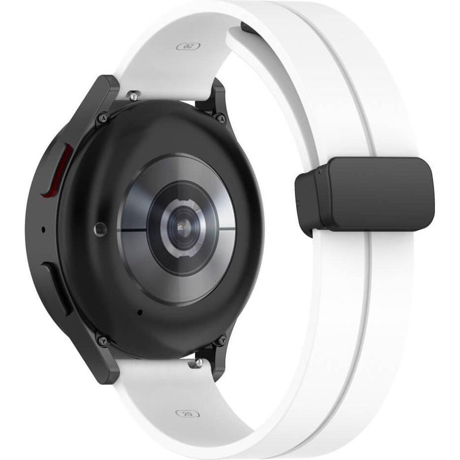 Cover-Discount Silikon Ersatzarmband 20mm weiss (20 mm, Silikon, Galaxy Watch6), Uhrenarmband, Weiss