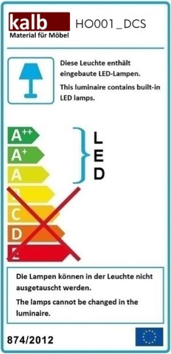 Energie-Label Held Baabe (120 x 20 x 66 cm)