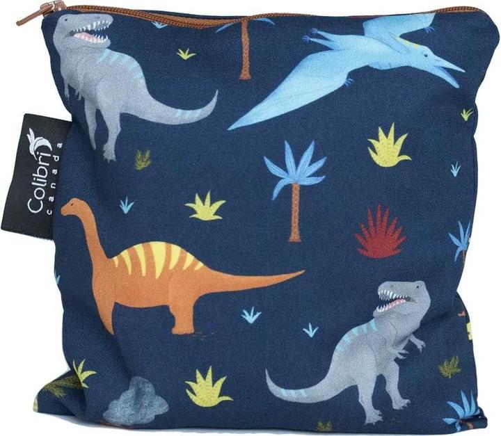 Colibri wiederverwendbarer Snack Bag large, Dinosaurier