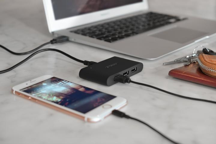 Actual product image Sitecom CN 080 USB 2.0 Travel Hub (USB-A, 4 ports)