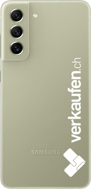 Produktbild verkaufen.ch Galaxy S21 FE 5G (128 GB, Grün, Olive, 6.40", 12 Mpx, Hybrid Dual SIM, A / Wie neu)