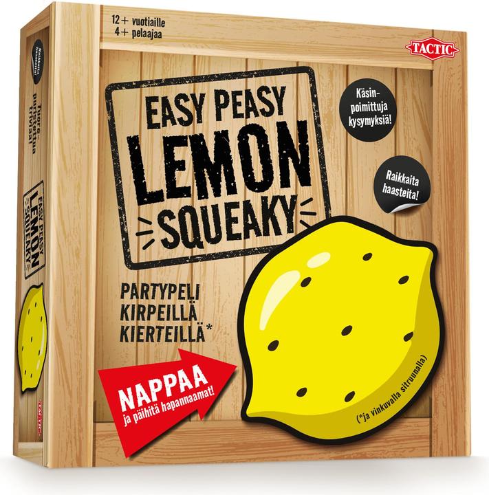 HUCH! Easy Peasy Lemon Squeaky - Gioco Da Tavolo Per Feste - Quiz E Sfide Con Limone Cigolante - Da 12 Anni, 4+ Giocatori - 4