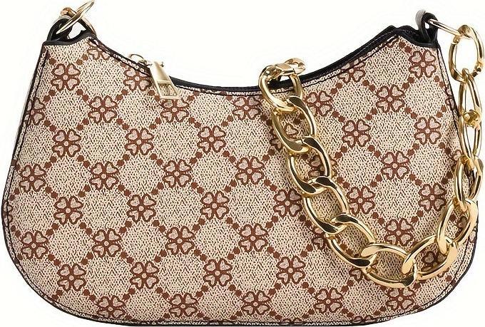 Immagine prodotto Only-Bags.Store Borsa ascellare classica con stampa retrò, semplice borsa a tracolla, borsa casual, shopping