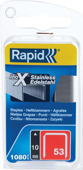 Produktbild Rapid Typ 53 Feindrahtklammer 10 mm Edelstahl