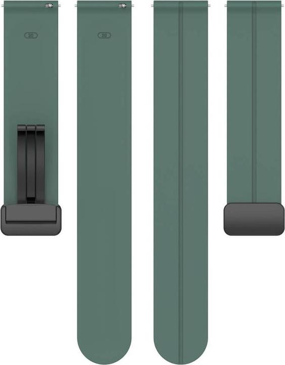 Produktbild Cover-Discount Silikon Ersatzarmband 20mm olivgrün (20 mm, Silikon)