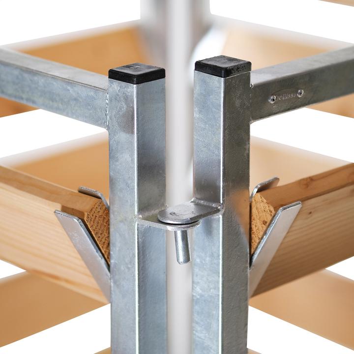 Produktbild Bellissa Komposter Holz/Metall 100x100x100 cm feuerverzinkt