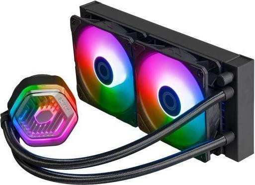 Produktbild Cooler Master MLX-D24M-A25PZ-RW MasterLiquid 240 Atmos ARGB, 4-pin, 2x 120mm, 690-2500 RPM
