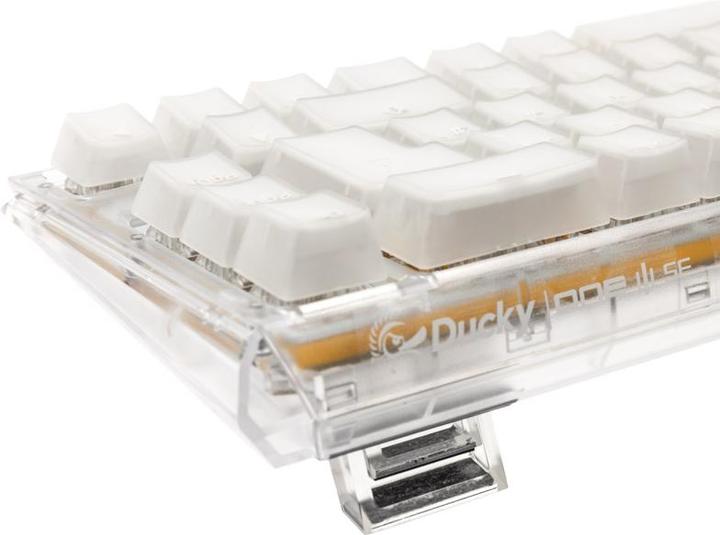 Actual product image Ducky One 3 Aura White SF Gaming Keyboard, RGB LED - Kailh Jellyfish Y (DE, Cable)