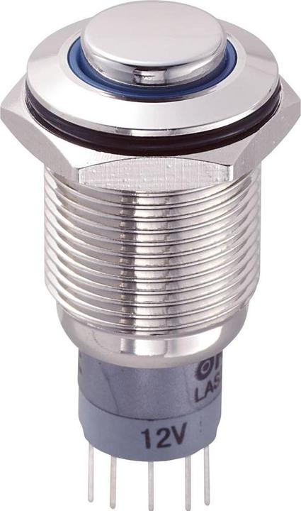 Actual product image Tru Components 701860 LAS2GQH-11ZE/B/12V/N/P Vandal-proof pressure switch