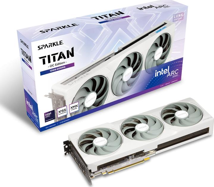 Actual product image Sparkle Arc B580 Titan Luna OC (12 GB)