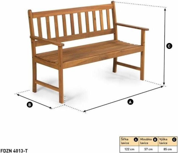 Image du produit Fieldmann Banc 2 places FDZN 4013-T
