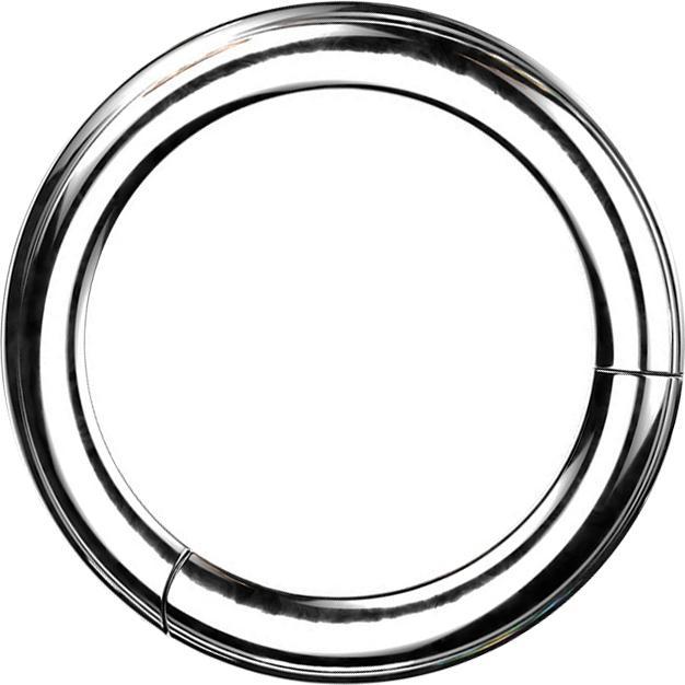 Produktbild Star Piercing Segmentring klappbar silber (Titan, ohne Messing)