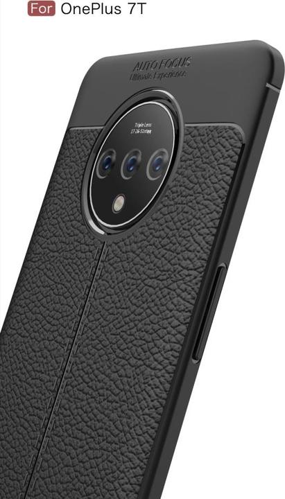 Produktbild Screenguard OnePlus 7T Hülle Leather Design TPU Cover (OnePlus 7T)