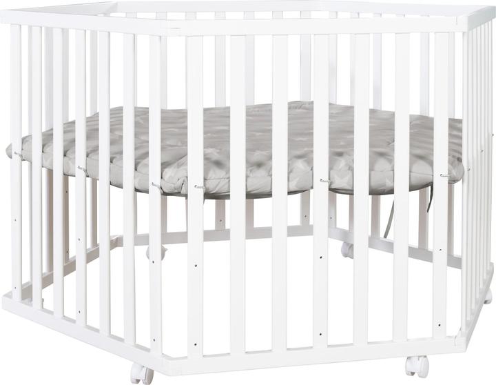 Produktbild Roba Laufgitter 6-eckig Little Stars (118.50 cm, 103.50 cm, MDF)