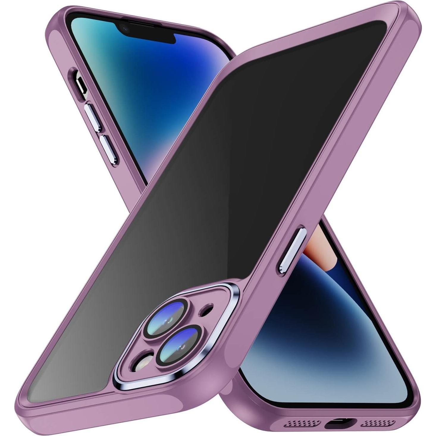 Cover-Discount iPhone 15 - Hülle mit Kameraschutz lila (Apple iPhone 15), Smartphone Hülle, Violett