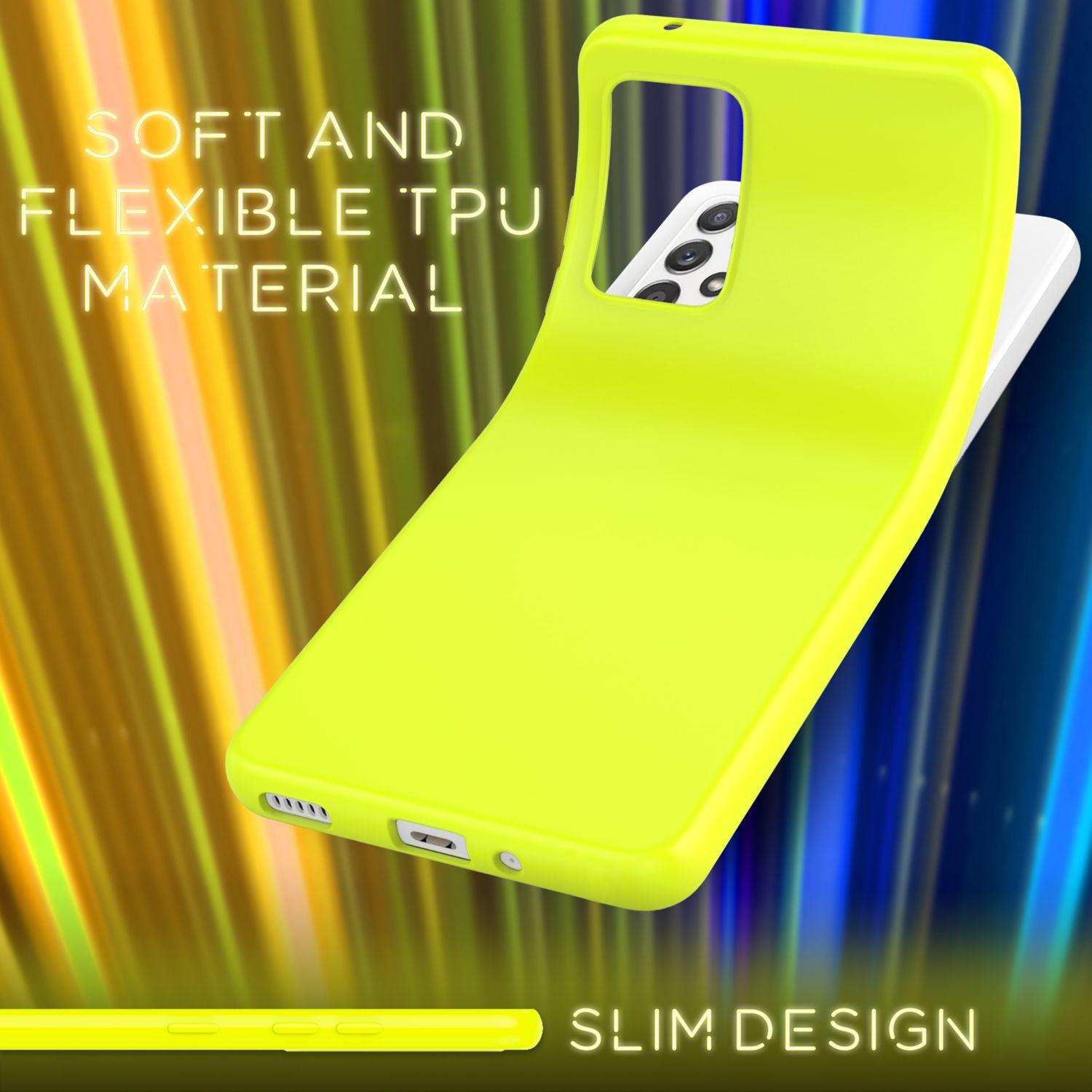Thumbnail - Nalia Neon Silikon Hülle (Samsung Galaxy A33), Smartphone Hülle, Gelb