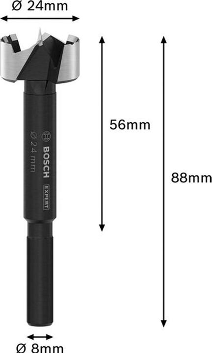 Produktbild Fortis Forstnerbohrer EXPERT Wood 24mm 24x90 m 2608901829 (24 Millimeter)