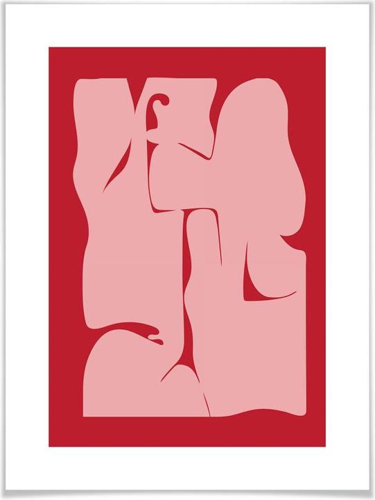 Image du produit Trenddeko Rouge abstrait (30 x 40 cm)