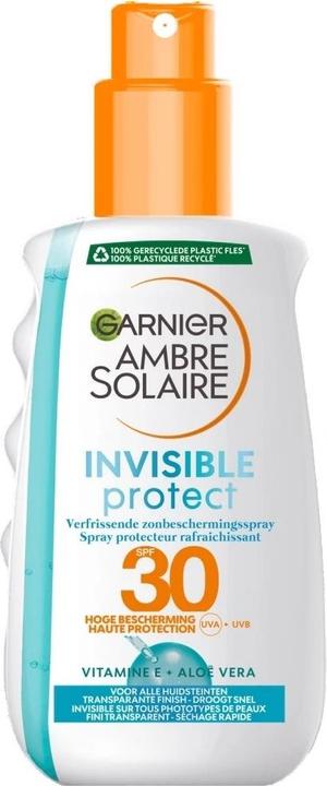 Actual product image Garnier Ambre Solaire Invisible Protect Transparent Sun Spray Spf30 (Sun spray, SPF 30)