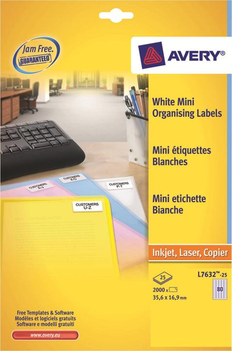 Actual product image Avery L7632-25