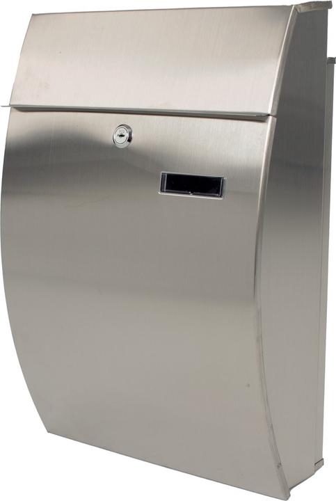 Produktbild ReinigungsBerater Wandbriefkasten Tian matt Edelstahl Eleganter Design Briefkasten aus Edelstahl